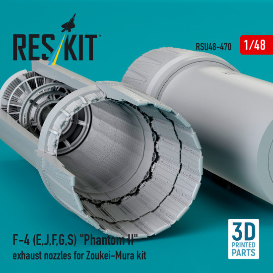 Reskit Rsu48-0470 1/48 F-4 E, J, F, G, S Phantom Ii Exhaust Nozzles For Zoukei-mura Reskit Rsu48-0470 1/48 F-4 E, J, F, G, S Phantom Ii Exhaust Nozzles For Zoukei-mura