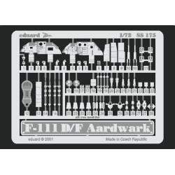 Photoetched set F-111D/F, for Hasegawa kit 1/72 Eduard SS175