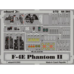 Photoetched set F-4E Phantom II Color, for Hasegawa kit 1/72 Eduard SS201