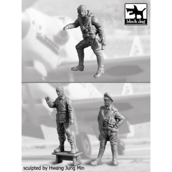 Black Dog F48005 1/48 German Pilots Mechanic Ww Ii Black Dog F48005 1/48 German Pilots Mechanic Ww Ii