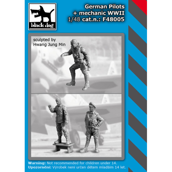Black Dog F48005 1/48 German Pilots Mechanic Ww Ii Black Dog F48005 1/48 German Pilots Mechanic Ww Ii