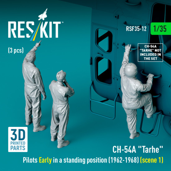 Reskit Rsf35-0012 1/35 Ch-54a Tarhe Pilots Early In A Standing Position 1962-1968 Scene 1 3 Pcs Reskit Rsf35-0012 1/35 Ch-54a Tarhe Pilots Early In A Standing Position 1962-1968 Scene 1 3 Pcs