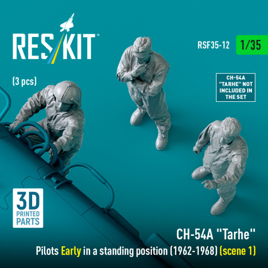 Reskit Rsf35-0012 1/35 Ch-54a Tarhe Pilots Early In A Standing Position 1962-1968 Scene 1 3 Pcs Reskit Rsf35-0012 1/35 Ch-54a Tarhe Pilots Early In A Standing Position 1962-1968 Scene 1 3 Pcs