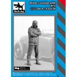 Black Dog F32176 1/32 Driver / Civilian Pilot N 1