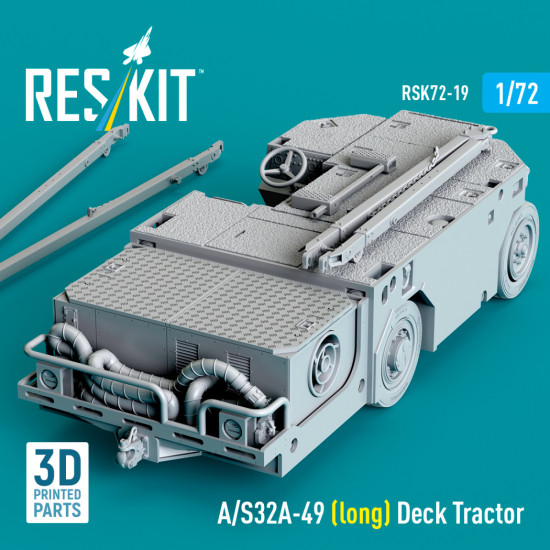 Reskit Rsk72-0019 1/72 A/S32a-49 Long Deck Tractor 3d Printed Model Kit