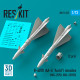 Reskit Rs72-0527 1/72 R-40td Aa-6 Acrid Missiles 2 Pcs Dummy 3d Printed Kit Reskit Rs72-0527 1/72 R-40td Aa-6 Acrid Missiles 2 Pcs Dummy 3d Printed Kit
