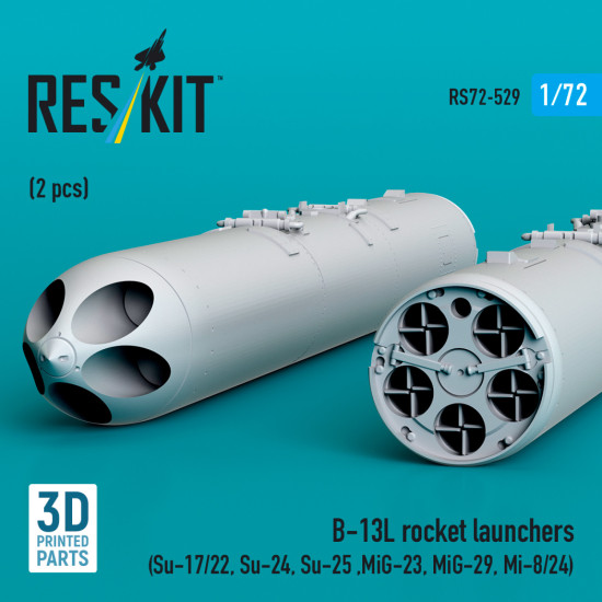 Reskit Rs72-0529 1/72 B-13l Rocket Launchers 2 Pcs Dummy 3d Printed Kit Reskit Rs72-0529 1/72 B-13l Rocket Launchers 2 Pcs Dummy 3d Printed Kit