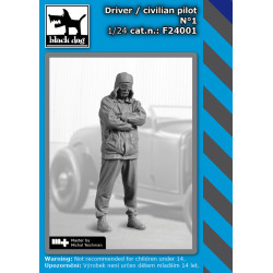 Black Dog F24001 1/24 Driver / Civilian Pilot N 1