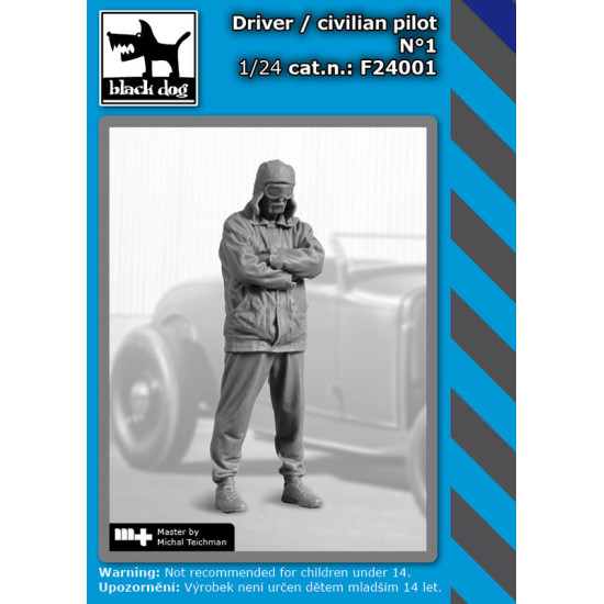 Black Dog F24001 1/24 Driver / Civilian Pilot N 1 Black Dog F24001 1/24 Driver / Civilian Pilot N 1