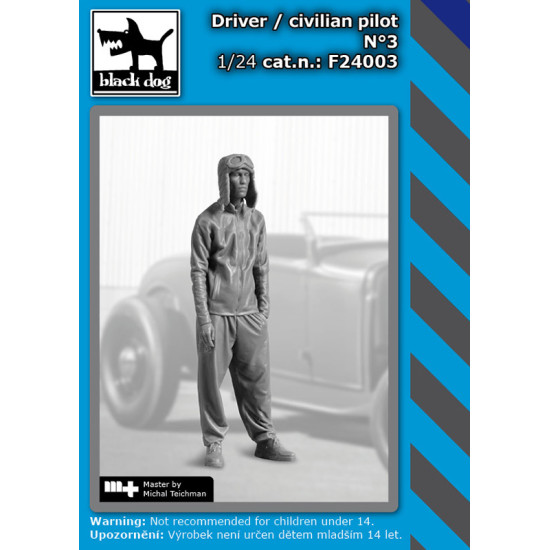 Black Dog F24003 1/24 Driver / Civilian Pilot N 3 Black Dog F24003 1/24 Driver / Civilian Pilot N 3