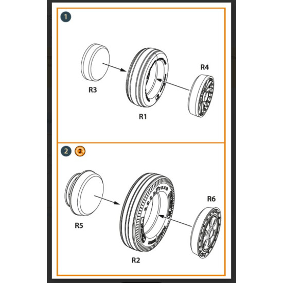 Clear Prop Cpa48090 1/48 F-86a Weighted Wheels Set Type 1 For Cp Kits Clear Prop Cpa48090 1/48 F-86a Weighted Wheels Set Type 1 For Cp Kits