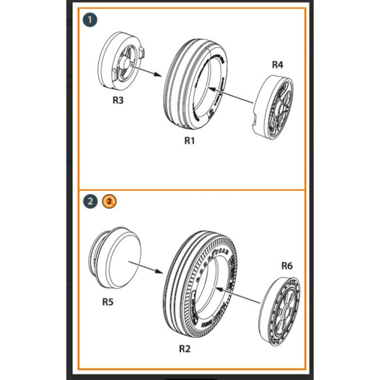 Clear Prop Cpa48091 1/48 F-86a Weighted Wheels Set Type 2 For Cp Kits Clear Prop Cpa48091 1/48 F-86a Weighted Wheels Set Type 2 For Cp Kits