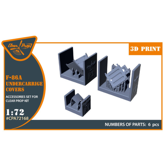 Clear Prop Cpa72168 1/72 F-86a Undercarriage Covers For Cp Kits Clear Prop Cpa72168 1/72 F-86a Undercarriage Covers For Cp Kits