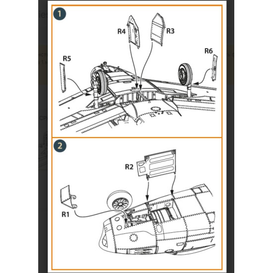Clear Prop Cpa72168 1/72 F-86a Undercarriage Covers For Cp Kits Clear Prop Cpa72168 1/72 F-86a Undercarriage Covers For Cp Kits