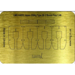 Lmg Ba-48052 1/48 Japan 250kg Type 98 4 Bomb Fins Thickness 0/2mm