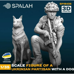 Spalah 19435 1/35 Figure Ukrainian Partisan With A Dog