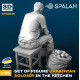 Spalah 22635 1/35 Set Of Scale Models And Figure Ukrainian Soldier In The Kitchen Spalah 22635 1/35 Set Of Scale Models And Figure Ukrainian Soldier In The Kitchen