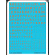 Techmod 72165 1/72 Us Letters - Numbers /Yellow/