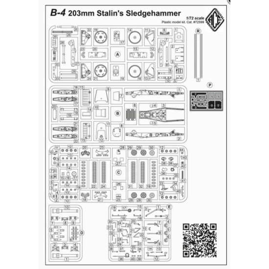 Ace 72599 1/72 B-4 203mm Soviet M/1931 Stalins Sledgehammer Plastic Model Kit Ace 72599 1/72 B-4 203mm Soviet M/1931 Stalins Sledgehammer Plastic Model Kit