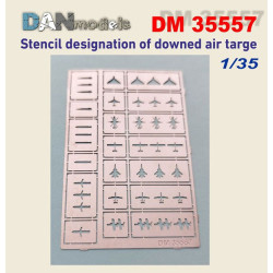 Dan Models 35557 1/35 Stencil Designation Of Downer Air Targe Photo-etched