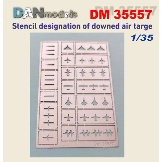 Dan Models 35557 1/35 Stencil Designation Of Downer Air Targe Photo-etched Dan Models 35557 1/35 Stencil Designation Of Downer Air Targe Photo-etched