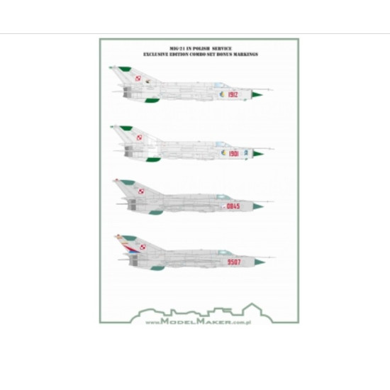 Model Maker Cs72001 1/72 Mig-21 In Polish Service Exclusive Edition Combo Set Model Maker Cs72001 1/72 Mig-21 In Polish Service Exclusive Edition Combo Set