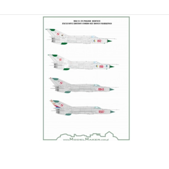 Model Maker Cs72001 1/72 Mig-21 In Polish Service Exclusive Edition Combo Set Model Maker Cs72001 1/72 Mig-21 In Polish Service Exclusive Edition Combo Set