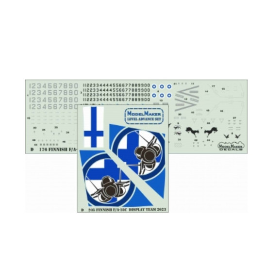 Model Maker D48205 1/48 Finnish F/A-18c Display Team 2023 Model Maker D48205 1/48 Finnish F/A-18c Display Team 2023