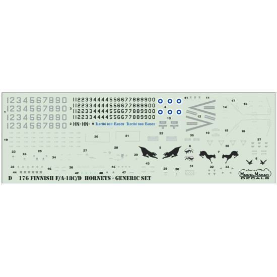 Model Maker D48205 1/48 Finnish F/A-18c Display Team 2023 Model Maker D48205 1/48 Finnish F/A-18c Display Team 2023