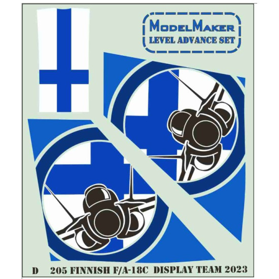 Model Maker D72205 1/72 Finnish F/A-18c Display Team 2023 Model Maker D72205 1/72 Finnish F/A-18c Display Team 2023