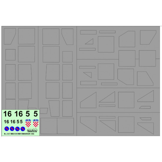 Model Maker Md48147 1/48 Mig-21umd Croatian 165 Display Plane Model Maker Md48147 1/48 Mig-21umd Croatian 165 Display Plane