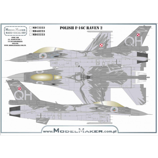 Model Maker Md72223 1/72 Polish F-16c - Raven 2 Model Maker Md72223 1/72 Polish F-16c - Raven 2