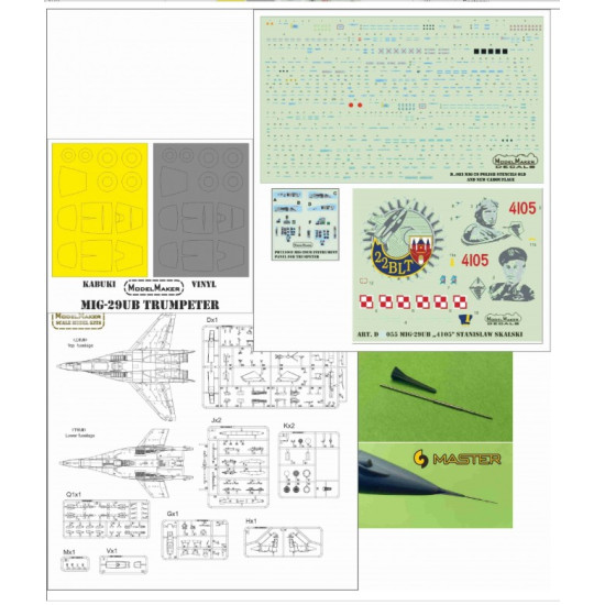 Model Maker Mm73004 1/72 Mig-29ub 4105 Stanislaw Skalski Model Maker Mm73004 1/72 Mig-29ub 4105 Stanislaw Skalski