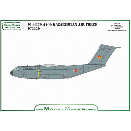 Model Maker D144229 1/144 A400 Kazakhstan Air Force Model Maker D144229 1/144 A400 Kazakhstan Air Force