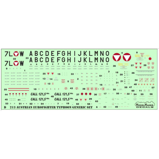 Model Maker D48234 1/48 Austrian Eurofighter Typhoon Tiger Scheme 2024 Model Maker D48234 1/48 Austrian Eurofighter Typhoon Tiger Scheme 2024