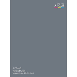 Arcus A517s Acrylic Paint Neutral Gray No 43 Saturated Color 10ml
