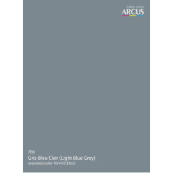 Arcus A786s Acrylic Paint Gris-bleu Clair Light Blue Grey Saturated Color 10ml