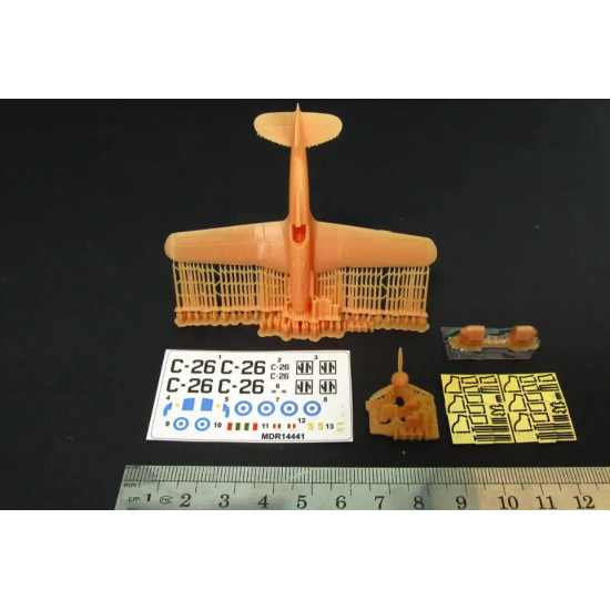 Metallic Details Mdr14441 1/144 Fiat G 55 Aircraft Kit Metallic Details Mdr14441 1/144 Fiat G 55 Aircraft Kit