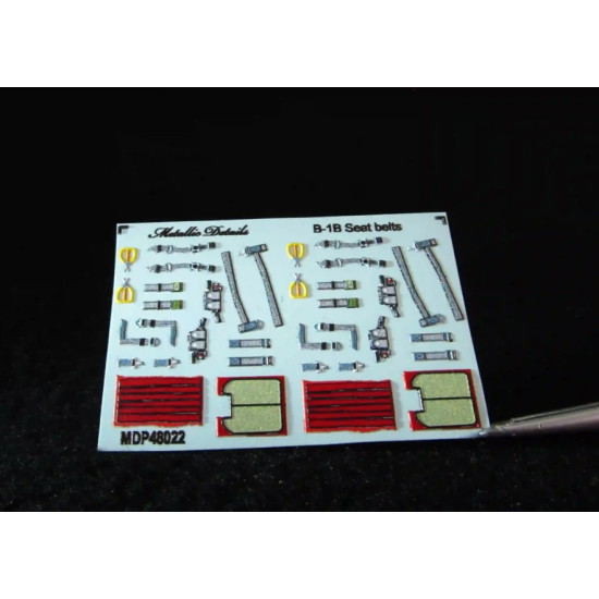 Metallic Details Mdp48022 1/48 B-1b Lancer Seat Belts Metallic Details Mdp48022 1/48 B-1b Lancer Seat Belts