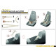 Metallic Details Mdp32019 1/32 Luftwaffe Seat Belts Early Wwii Metallic Details Mdp32019 1/32 Luftwaffe Seat Belts Early Wwii