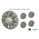 Sbs 72089 1/72 B-17f/G Engine Set For Revell Kit Sbs 72089 1/72 B-17f/G Engine Set For Revell Kit