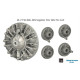 Sbs 72090 1/72 B-17g/Mk Iii Engine Set For Airfix Kit Sbs 72090 1/72 B-17g/Mk Iii Engine Set For Airfix Kit