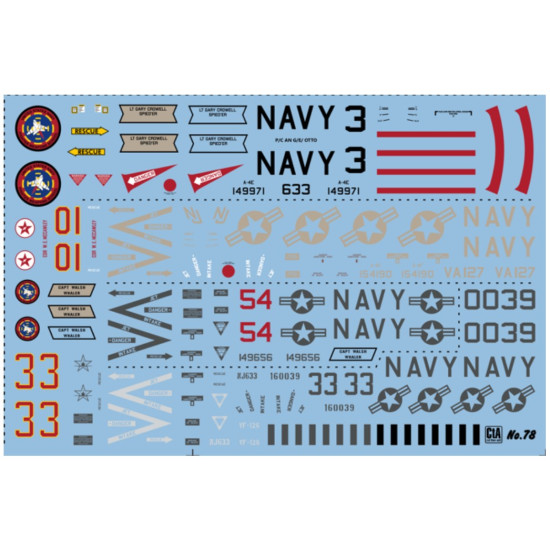 Cta Models 078 1/48 Decal For Skyhawk Adversary Pt Iii - Vf-126 Vf-127 Nfws 2 4 Markings Cta Models 078 1/48 Decal For Skyhawk Adversary Pt Iii - Vf-126 Vf-127 Nfws 2 4 Markings