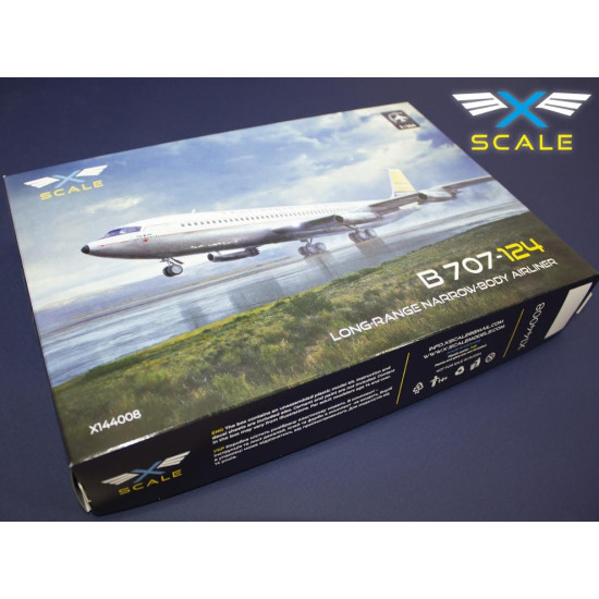 X-scale 144008 1/144 B 707-124 Continental Long-range Narow-body Airliner X-scale 144008 1/144 B 707-124 Continental Long-range Narow-body Airliner