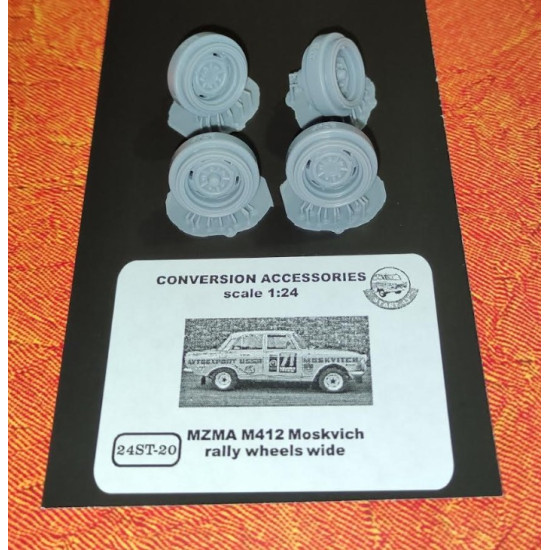Start-43 St20 1/24 Mzma M412 Moskvich Rally Wheels Wide Start-43 St20 1/24 Mzma M412 Moskvich Rally Wheels Wide