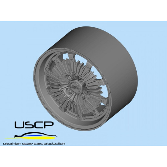 Uscp 24p192 1/24 3d Printed Resin Wheels Mugen Cf-48 15 Uscp 24p192 1/24 3d Printed Resin Wheels Mugen Cf-48 15