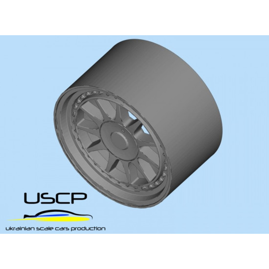 Uscp 24p025 1/24 3d-printed Wheels Hartge 17 Uscp 24p025 1/24 3d-printed Wheels Hartge 17