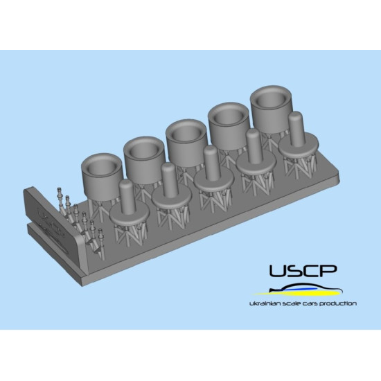 Uscp 24p025 1/24 3d-printed Wheels Hartge 17 Uscp 24p025 1/24 3d-printed Wheels Hartge 17