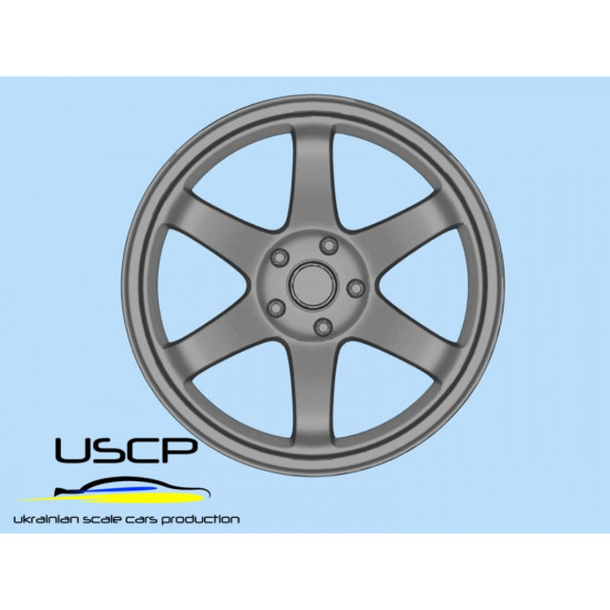 Uscp 24p042 1/24 3d Printed Resin Wheels Rota Ik-r 19 Uscp 24p042 1/24 3d Printed Resin Wheels Rota Ik-r 19