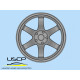 Uscp 24p042 1/24 3d Printed Resin Wheels Rota Ik-r 19 Uscp 24p042 1/24 3d Printed Resin Wheels Rota Ik-r 19